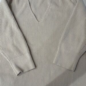 Banana Republic Factory Ribbed Knit Oatmeal Sweater XL